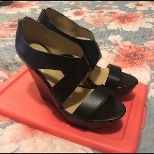 Michael Kors Elena Stack Wedges